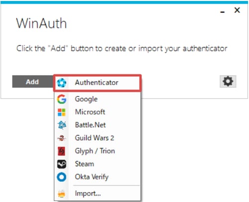 WinAuth App Authenticator